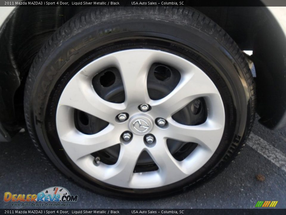 2011 Mazda MAZDA3 i Sport 4 Door Liquid Silver Metallic / Black Photo #10