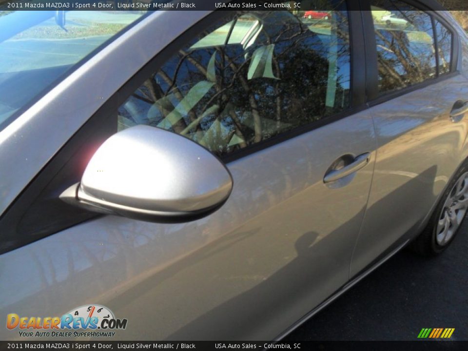 2011 Mazda MAZDA3 i Sport 4 Door Liquid Silver Metallic / Black Photo #13