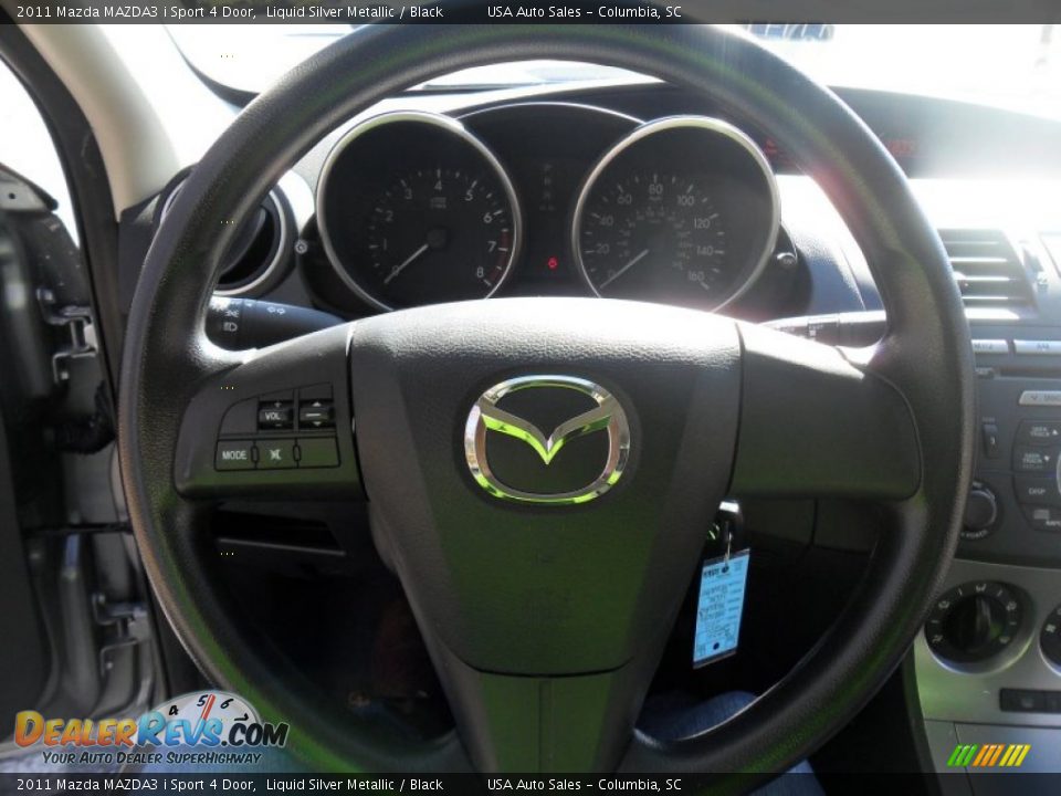 2011 Mazda MAZDA3 i Sport 4 Door Liquid Silver Metallic / Black Photo #18