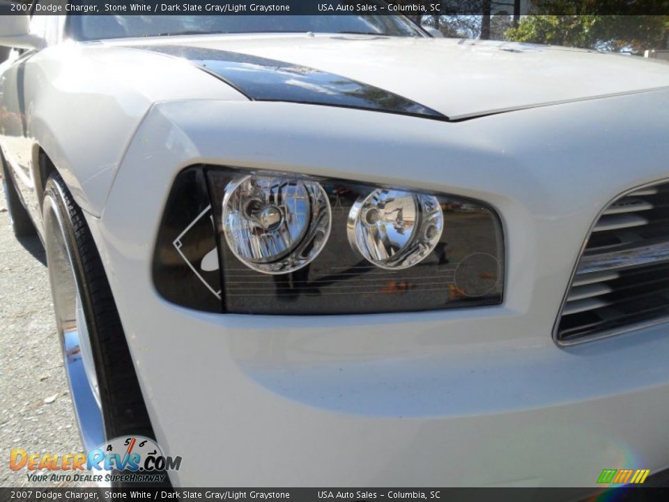 2007 Dodge Charger Stone White / Dark Slate Gray/Light Graystone Photo #13