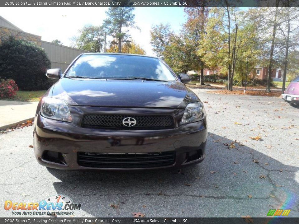2008 Scion tC Sizzling Crimson Red Mica / Dark Charcoal Gray Photo #1