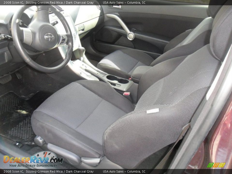 2008 Scion tC Sizzling Crimson Red Mica / Dark Charcoal Gray Photo #20