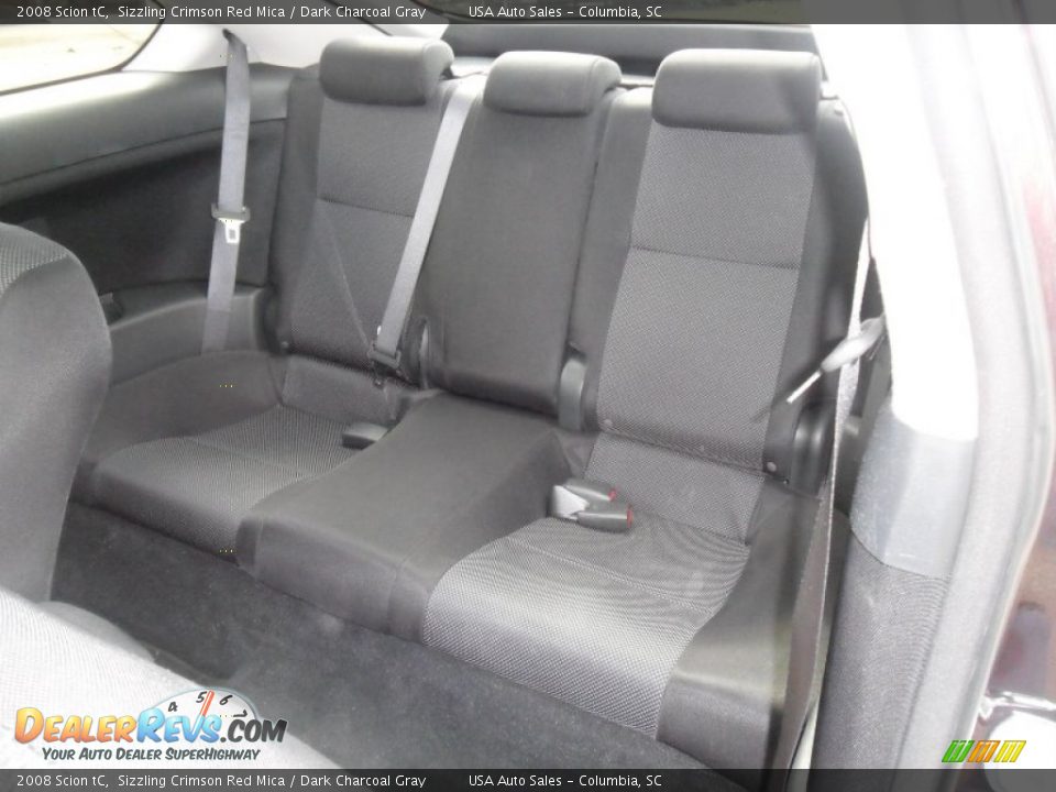 2008 Scion tC Sizzling Crimson Red Mica / Dark Charcoal Gray Photo #33