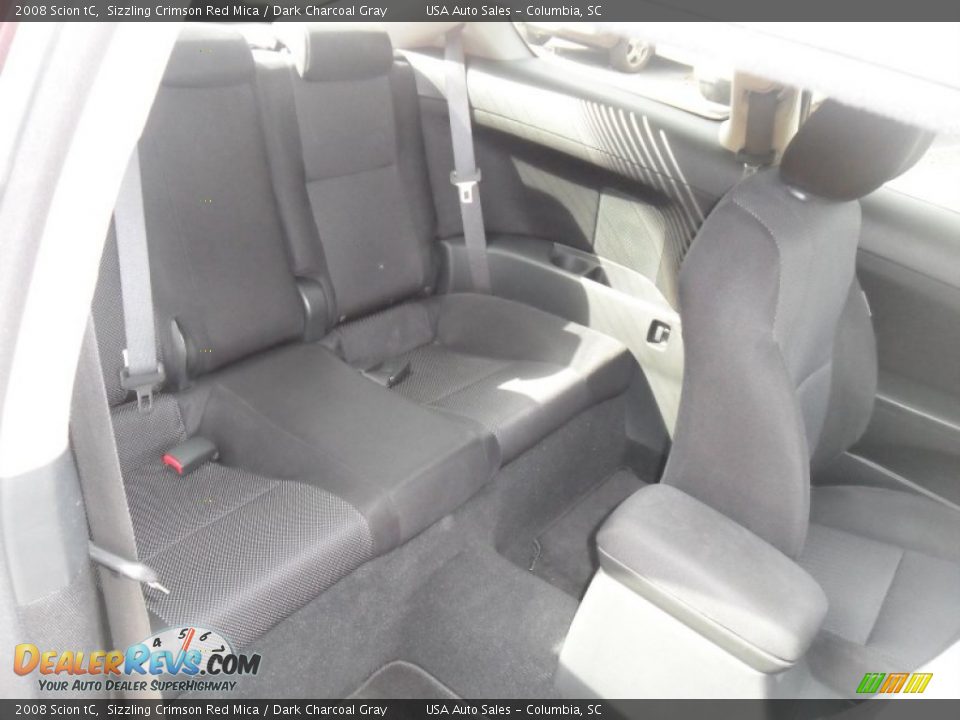 2008 Scion tC Sizzling Crimson Red Mica / Dark Charcoal Gray Photo #35