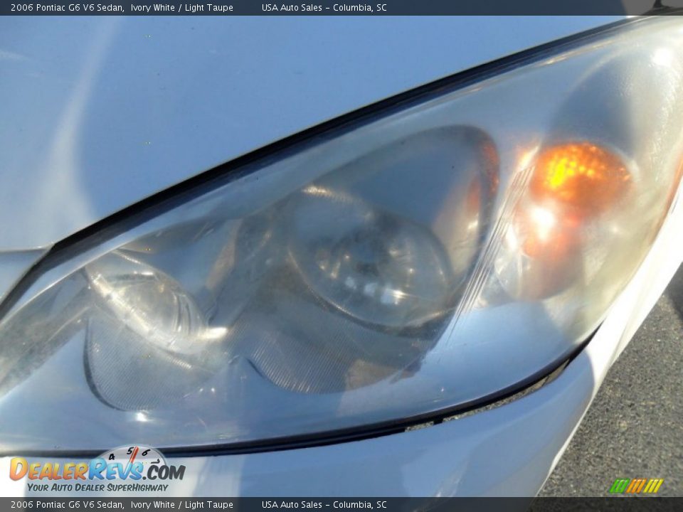 2006 Pontiac G6 V6 Sedan Ivory White / Light Taupe Photo #3