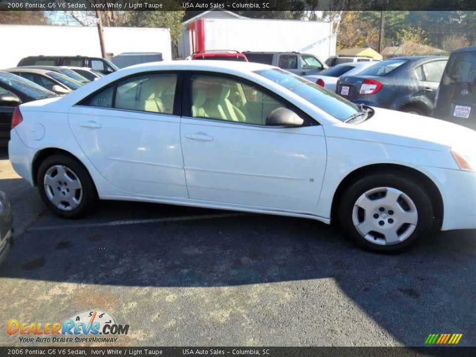 2006 Pontiac G6 V6 Sedan Ivory White / Light Taupe Photo #7