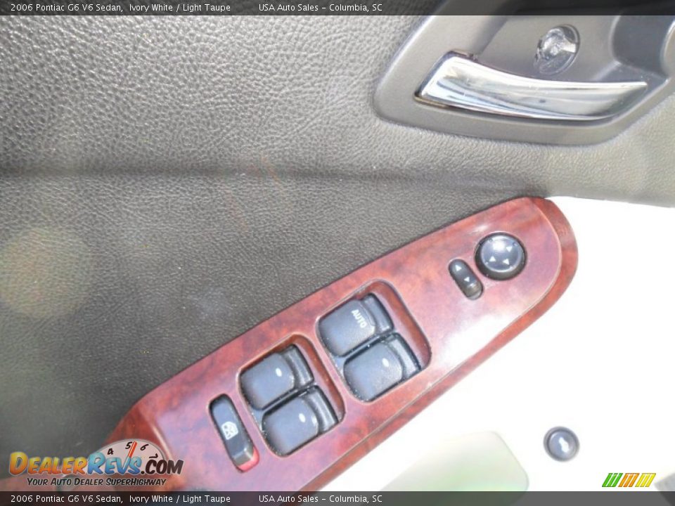 2006 Pontiac G6 V6 Sedan Ivory White / Light Taupe Photo #13
