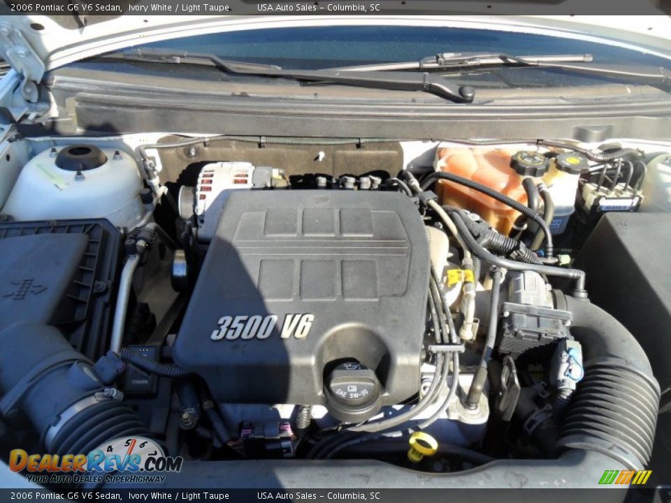 2006 Pontiac G6 V6 Sedan Ivory White / Light Taupe Photo #20