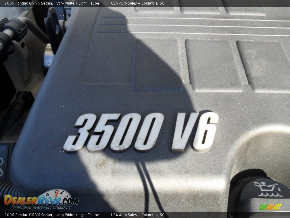 2006 Pontiac G6 V6 Sedan Ivory White / Light Taupe Photo #21