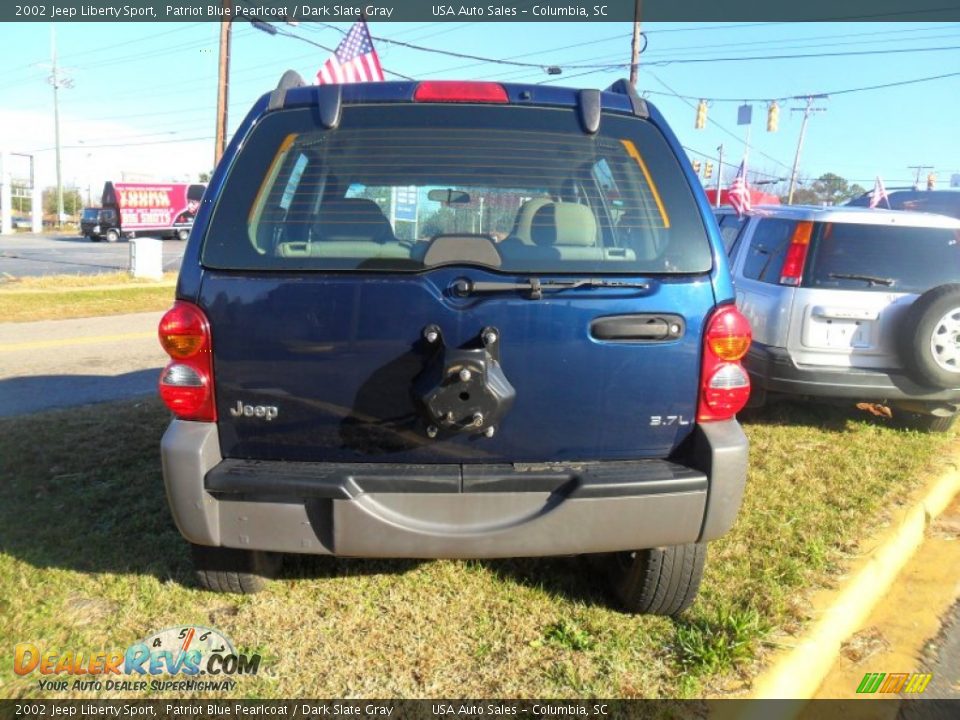 2002 Jeep Liberty Sport Patriot Blue Pearlcoat / Dark Slate Gray Photo #3