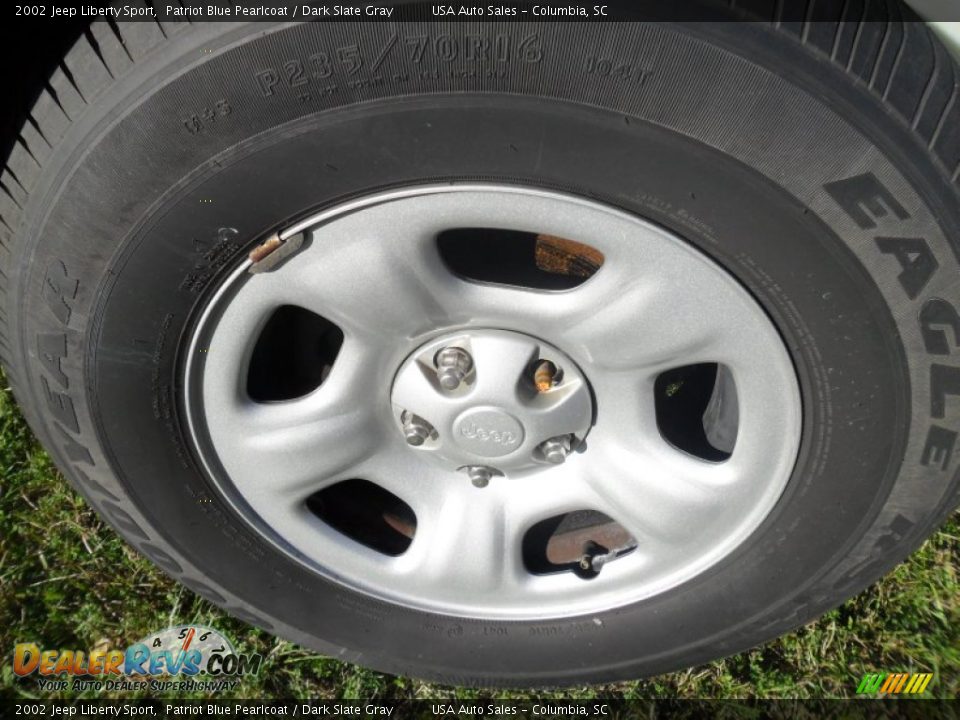2002 Jeep Liberty Sport Patriot Blue Pearlcoat / Dark Slate Gray Photo #8