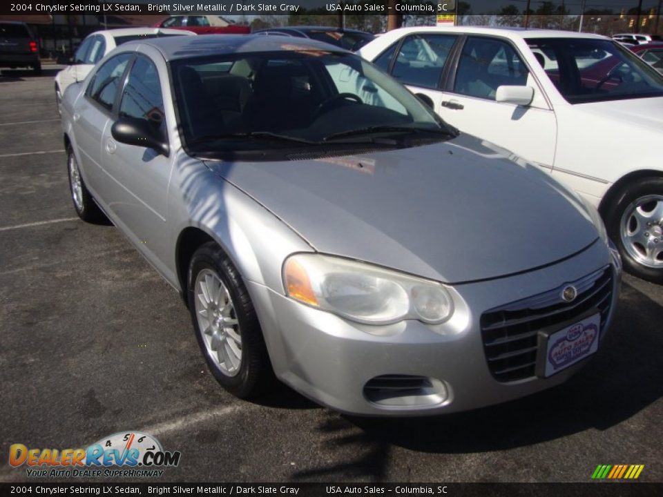 2004 Chrysler Sebring LX Sedan Bright Silver Metallic / Dark Slate Gray Photo #1