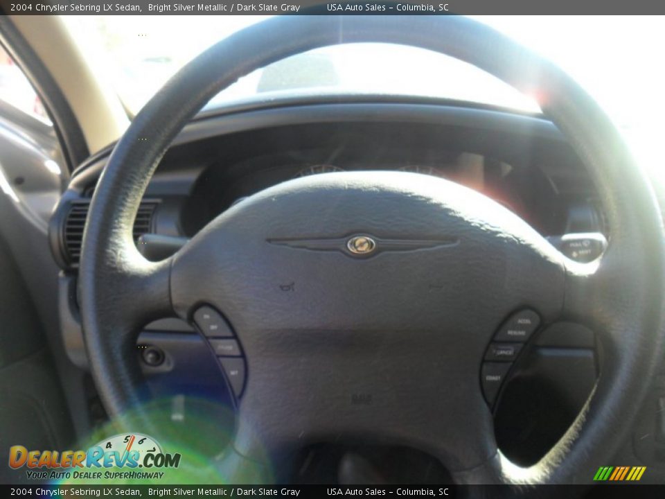 2004 Chrysler Sebring LX Sedan Bright Silver Metallic / Dark Slate Gray Photo #5