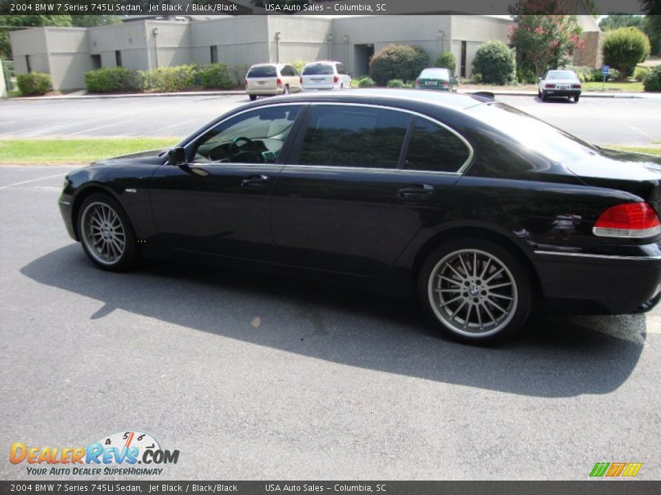 2004 BMW 7 Series 745Li Sedan Jet Black / Black/Black Photo #14