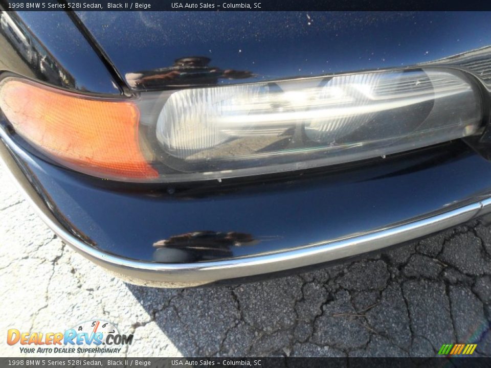 1998 BMW 5 Series 528i Sedan Black II / Beige Photo #2