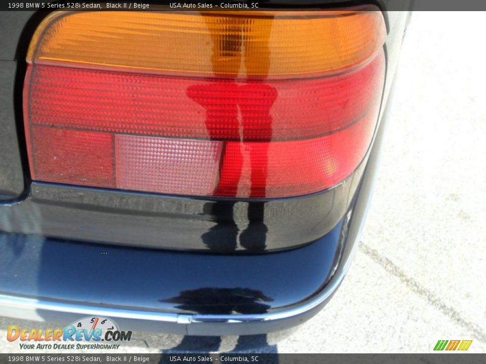 1998 BMW 5 Series 528i Sedan Black II / Beige Photo #3