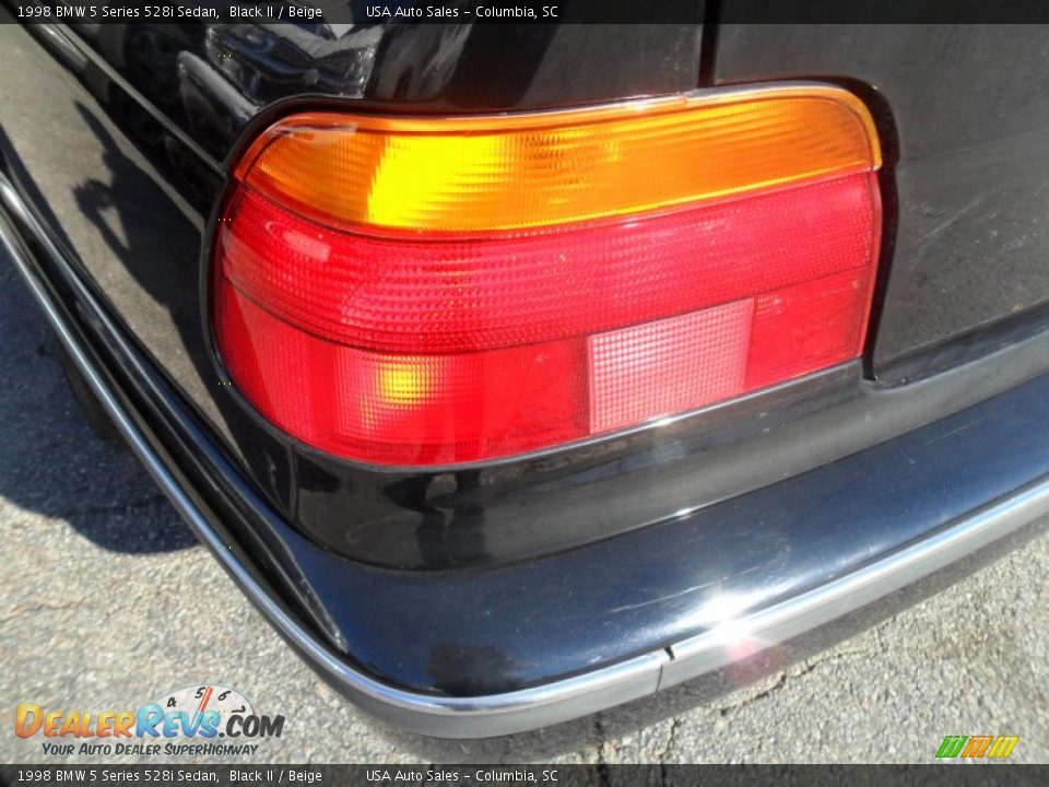 1998 BMW 5 Series 528i Sedan Black II / Beige Photo #4