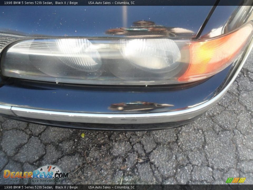 1998 BMW 5 Series 528i Sedan Black II / Beige Photo #5
