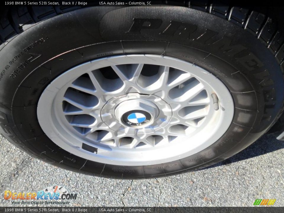 1998 BMW 5 Series 528i Sedan Black II / Beige Photo #8