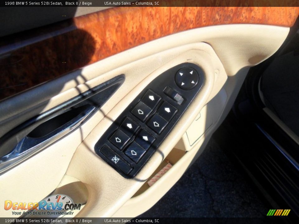 1998 BMW 5 Series 528i Sedan Black II / Beige Photo #10