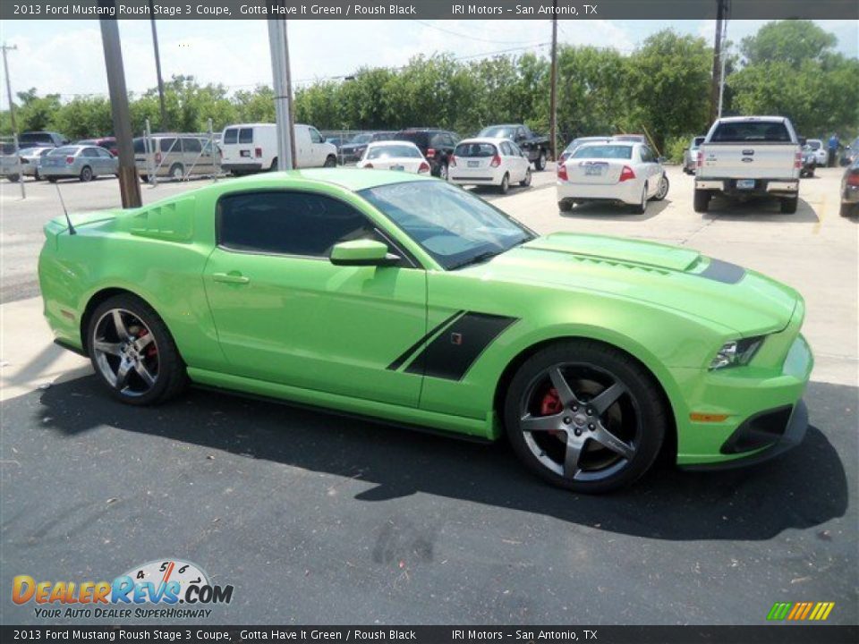 Gotta Have It Green 2013 Ford Mustang Roush Stage 3 Coupe Photo #4