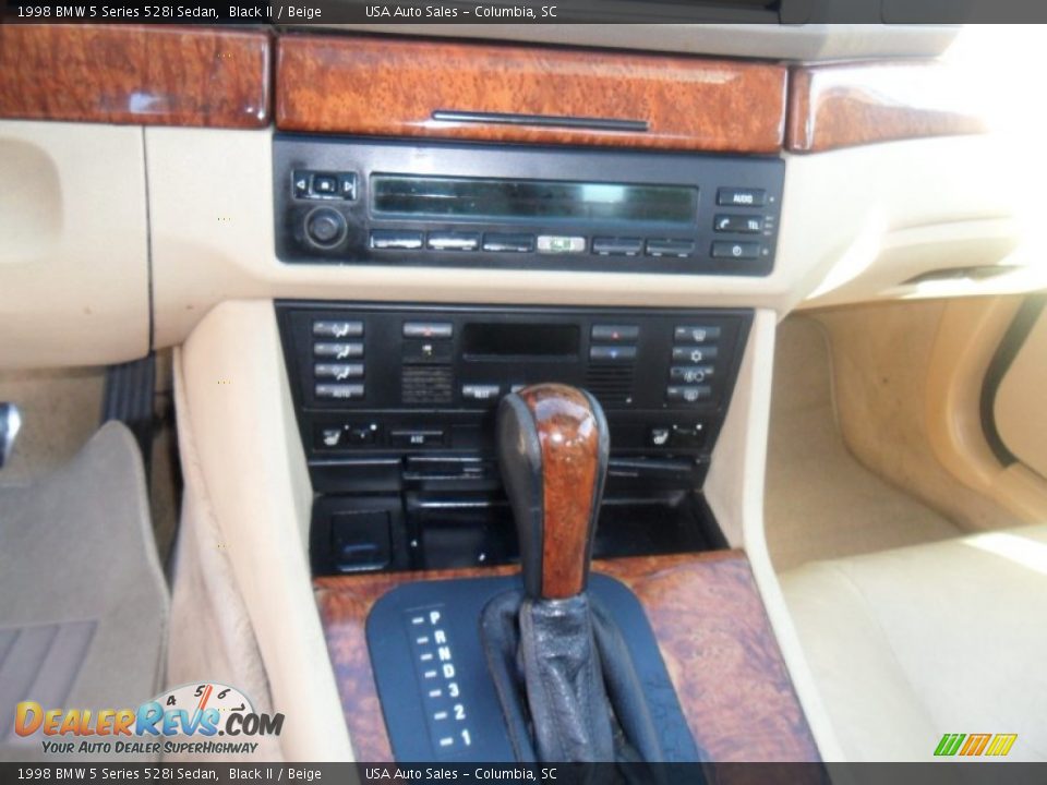 1998 BMW 5 Series 528i Sedan Black II / Beige Photo #14