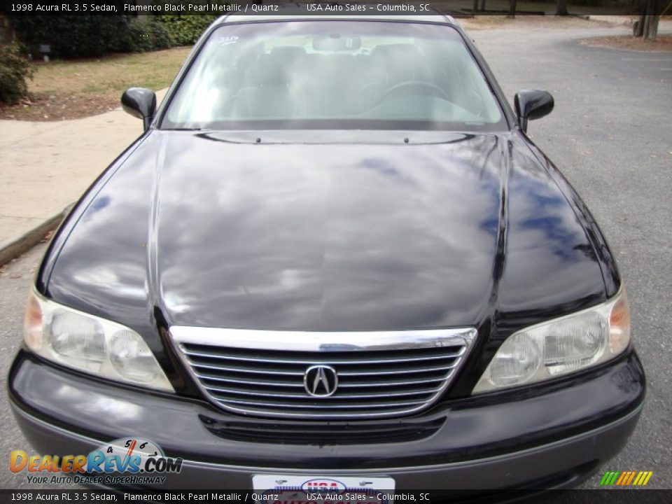 1998 Acura RL 3.5 Sedan Flamenco Black Pearl Metallic / Quartz Photo #1
