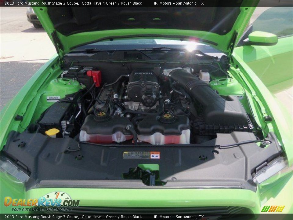 2013 Ford Mustang Roush Stage 3 Coupe 5.0 Liter Roush Supercharged DOHC 32-Valve Ti-VCT V8 Engine Photo #11