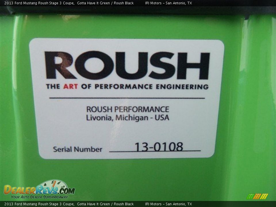 2013 Ford Mustang Roush Stage 3 Coupe Logo Photo #18
