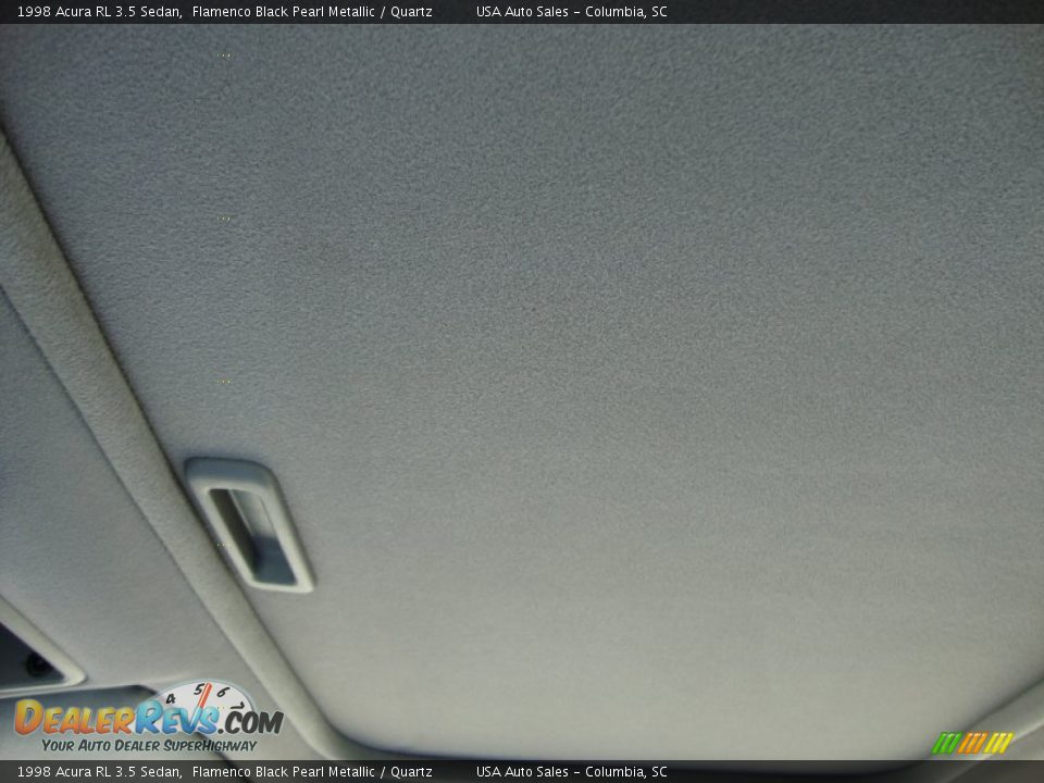 1998 Acura RL 3.5 Sedan Flamenco Black Pearl Metallic / Quartz Photo #25