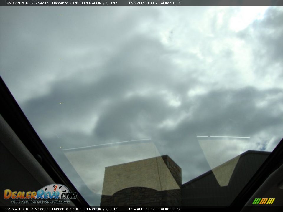 1998 Acura RL 3.5 Sedan Flamenco Black Pearl Metallic / Quartz Photo #26