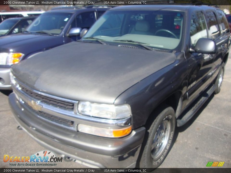 2000 Chevrolet Tahoe LS Medium Charcoal Gray Metallic / Gray Photo #2