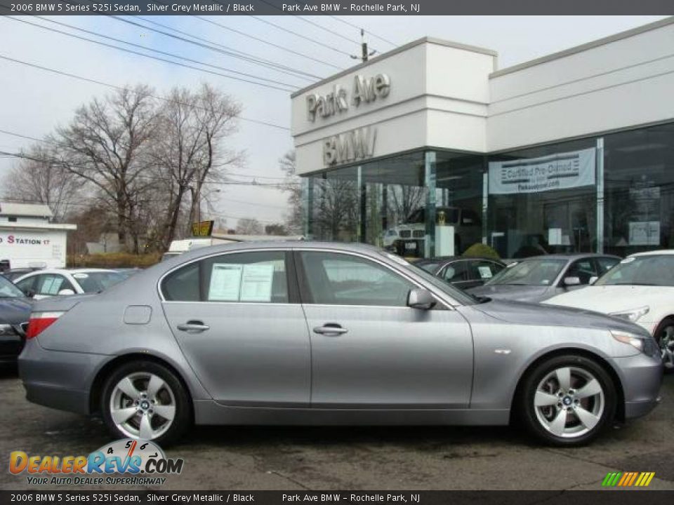 2006 BMW 5 Series 525i Sedan Silver Grey Metallic / Black Photo #1