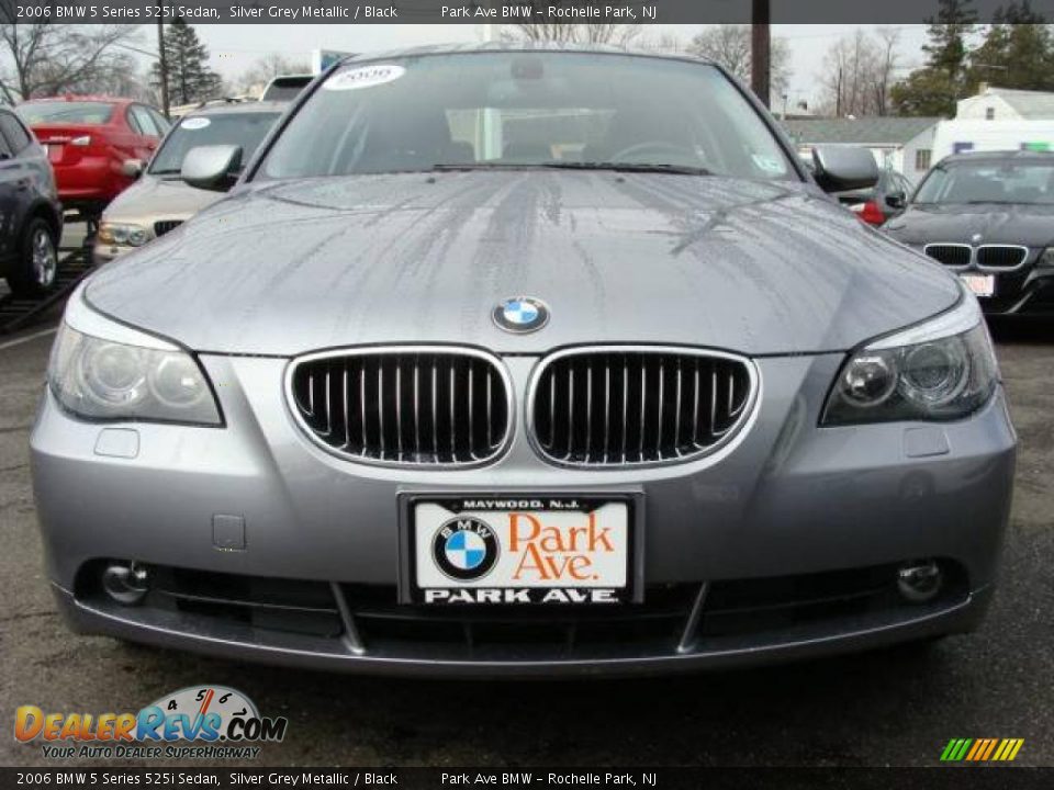 2006 BMW 5 Series 525i Sedan Silver Grey Metallic / Black Photo #3