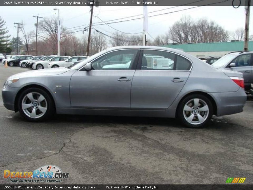 2006 BMW 5 Series 525i Sedan Silver Grey Metallic / Black Photo #5