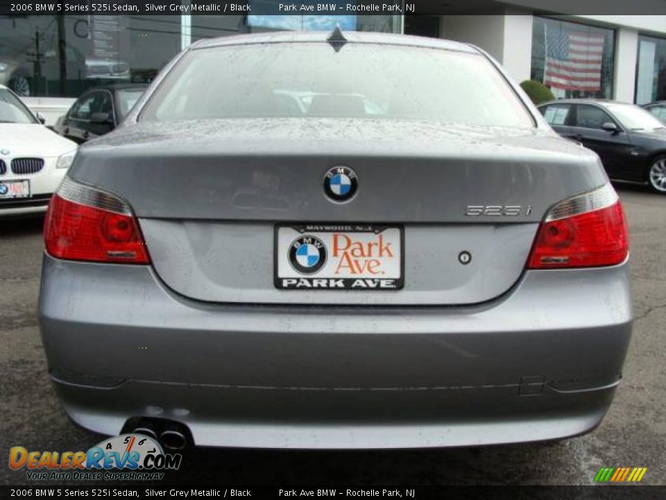 2006 BMW 5 Series 525i Sedan Silver Grey Metallic / Black Photo #7