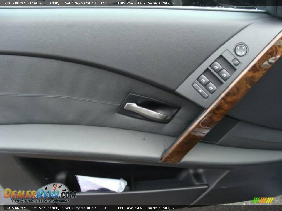 2006 BMW 5 Series 525i Sedan Silver Grey Metallic / Black Photo #9