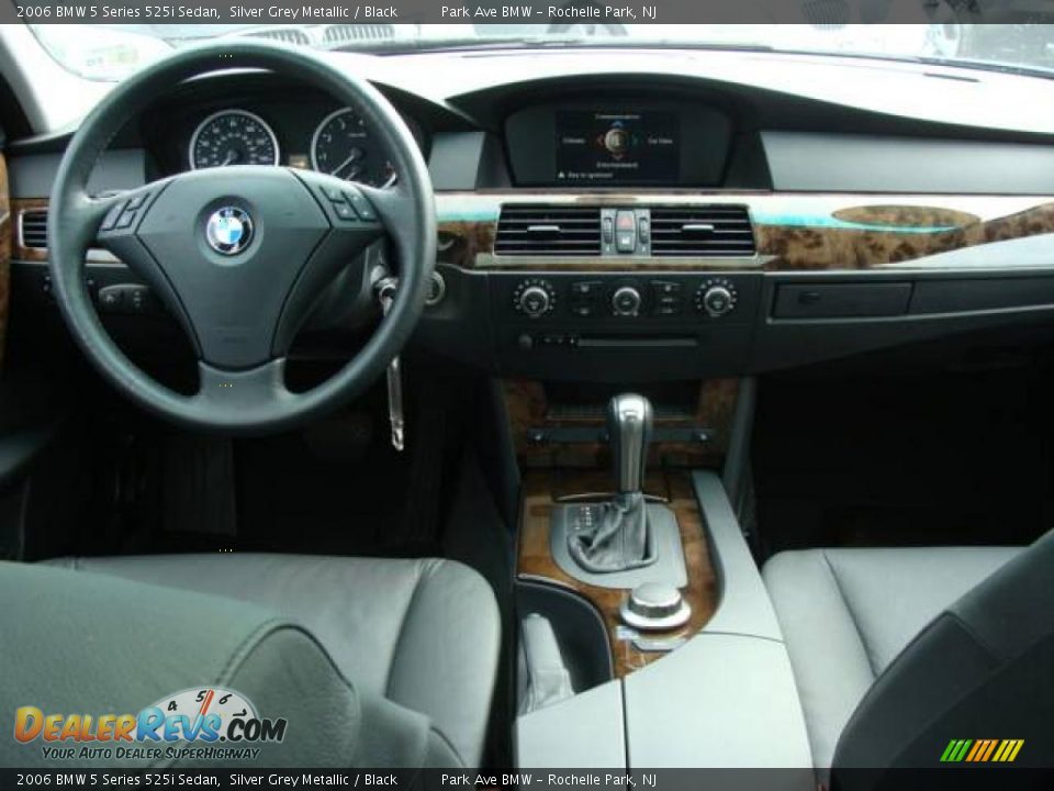 2006 BMW 5 Series 525i Sedan Silver Grey Metallic / Black Photo #12