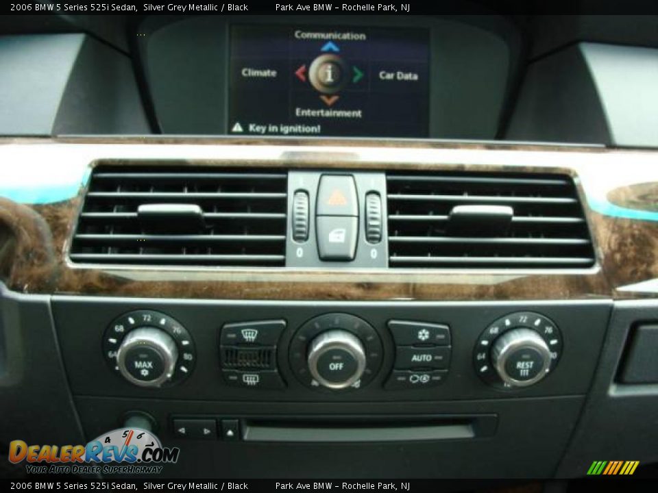 2006 BMW 5 Series 525i Sedan Silver Grey Metallic / Black Photo #15