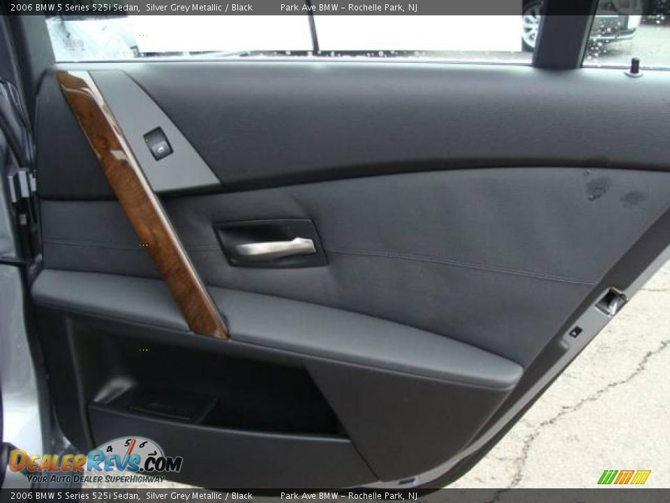 2006 BMW 5 Series 525i Sedan Silver Grey Metallic / Black Photo #19
