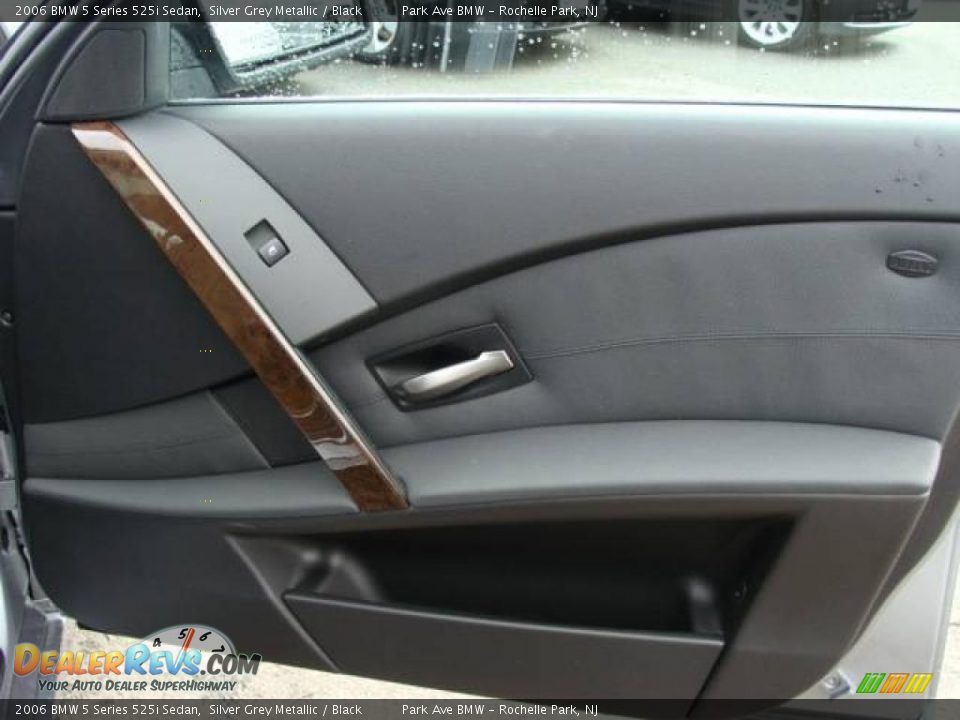 2006 BMW 5 Series 525i Sedan Silver Grey Metallic / Black Photo #21