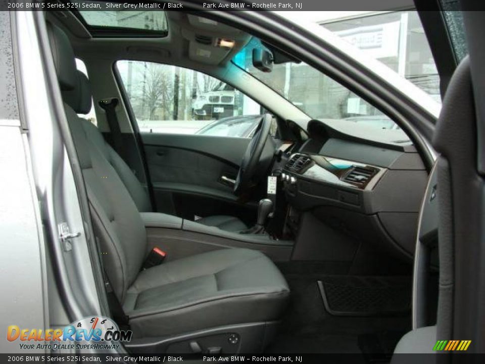 2006 BMW 5 Series 525i Sedan Silver Grey Metallic / Black Photo #22