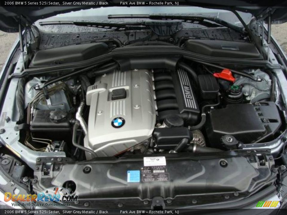 2006 BMW 5 Series 525i Sedan Silver Grey Metallic / Black Photo #25
