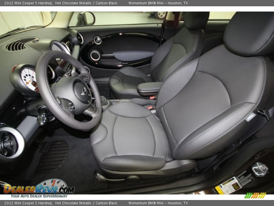 2012 Mini Cooper S Hardtop Hot Chocolate Metallic / Carbon Black Photo #3