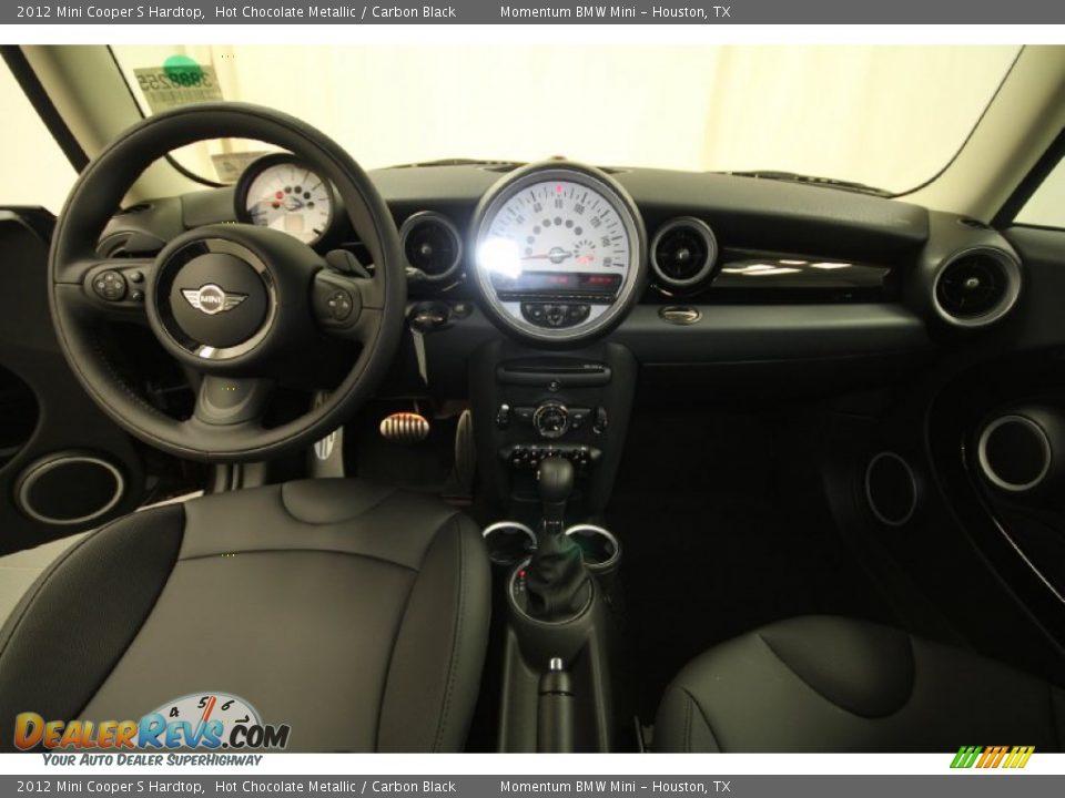 2012 Mini Cooper S Hardtop Hot Chocolate Metallic / Carbon Black Photo #4