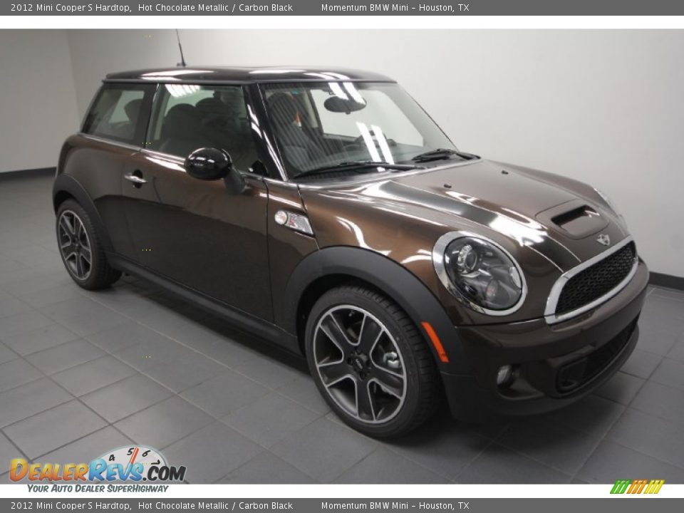 2012 Mini Cooper S Hardtop Hot Chocolate Metallic / Carbon Black Photo #6