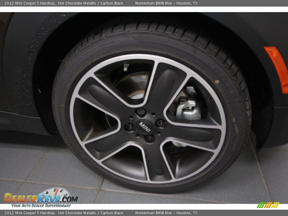 2012 Mini Cooper S Hardtop Hot Chocolate Metallic / Carbon Black Photo #7