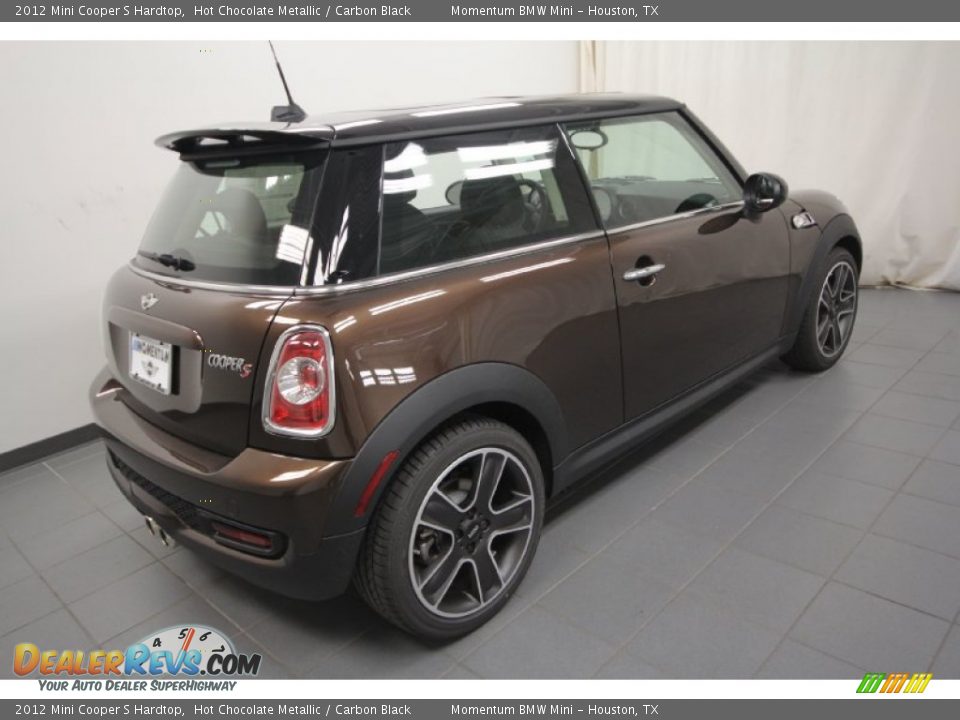 2012 Mini Cooper S Hardtop Hot Chocolate Metallic / Carbon Black Photo #8