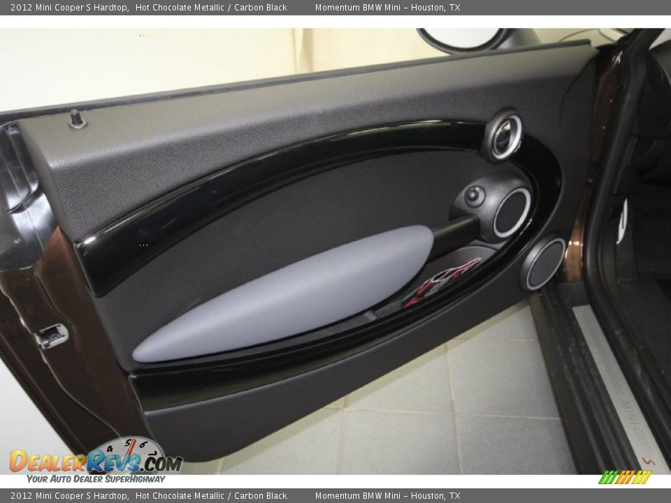 2012 Mini Cooper S Hardtop Hot Chocolate Metallic / Carbon Black Photo #13