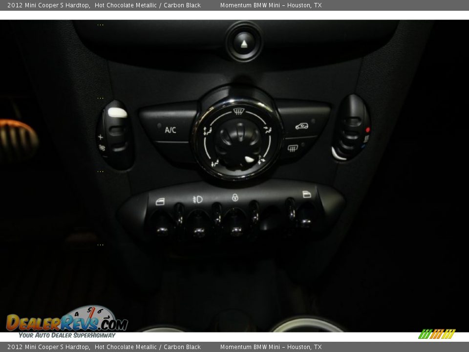 2012 Mini Cooper S Hardtop Hot Chocolate Metallic / Carbon Black Photo #16
